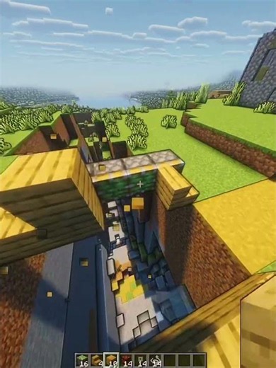 Minecraft Automatic Bridge... 🤯 #minecraft