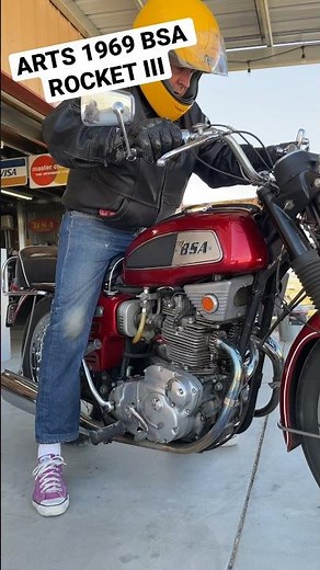 Art came by the shop with his beautiful 1969 BSA Rocket III #classicbritishspares