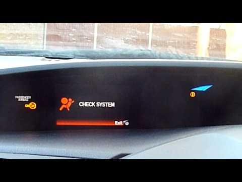 Diagnosing SRS Airbag fault in Honda Civic Part 1