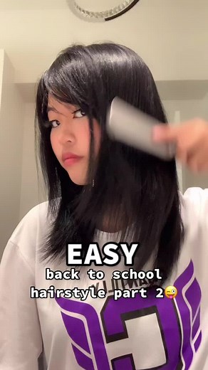 Easy Back to School Hairstyles: Twin Low Messy Bun Tutorial