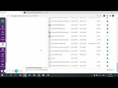 Check Storage Space Remaining on Canvas