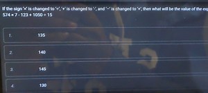 If the sign 'x' is changed to '÷', ' ' is changed to '-', and '... | Filo