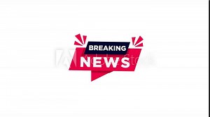 Breaking news banner. breaking news speech bubble label. breaking news sign. Motion graphics