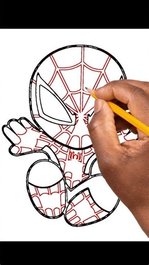 How to Draw Spider-Man Easy for Kids | Drawing with Old MacDonald Rhyme 🎶 #cartoondrawing #howtodraw