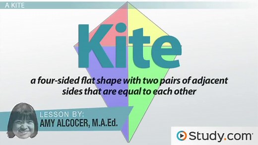 Kite in Geometry | Definition, Shape & Properties