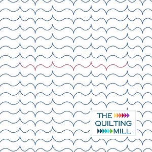 Bevy - Longarm Quilting Pattern | Modern Wave Quilting Pantograph | Digital Download - Etsy