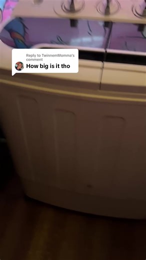 Replying to @TwinnemMomma it’s a little above my knee cap 🤷🏾‍♀️😂 #foryou #fyp #foryourpage #aurastyles #portablewashingmachine #washingmachime