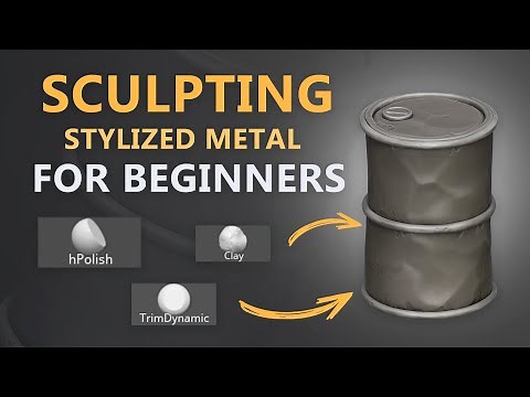 Sculpting a Stylized Metal with Zbrush for Beginners