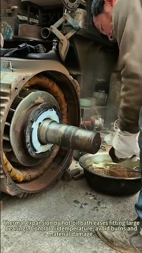 Bearing Hot‑Installation Using Heated Oil