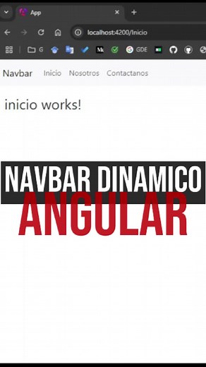 Navbar Dinámico - Angular18 #Angular #christmas #2025 #viral #videoviral #frameword #tecnologia #IA #chatgpt #react