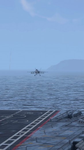 US Navy Jet Lands on Carrier Amid Violent Storm! | MissKitty Gametube 2