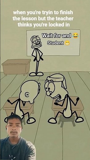 👉 "😅 Just Trying to Survive Until Break Time 😂" #shorts #animation #funnyvideo