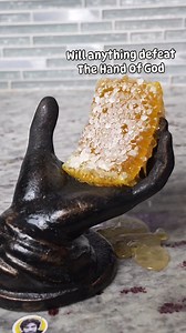 Pure Honey & Mr Beast Bars vs the Hand of God #oddlysatisfying #honey #chocolate #handofgod | Noah Klein 614Lyfe