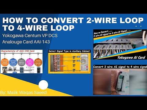 How to convert 2-wire loop to 4-wire loop in Analogue Card AAI-143- Centum VP DCS Yokogawa