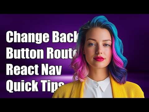 How to change back button route in react navigation