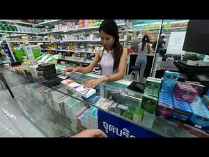 Thai Pharmacy and Souvenir Shop Overview what they sell. Pattaya Thailand