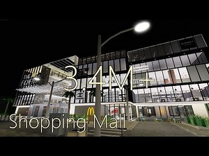 (3.4M+) Bloxburg Shopping Mall - My Most Expensive Build on Bloxburg