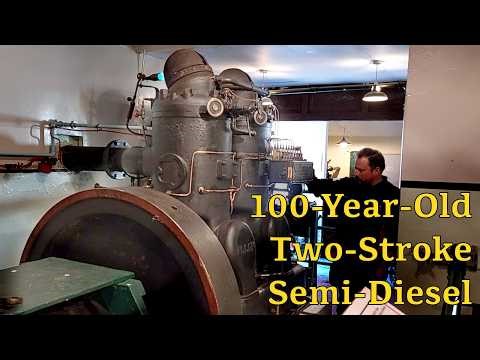 1926 Allen FOE Semi-Diesel Engine Start-Up | Internal Fire Museum