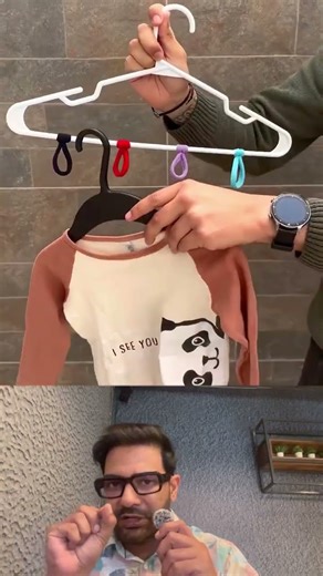 How to keep clothes in hanger .innovative video #kidsclothing #clothingdesign #clothhanger #desi