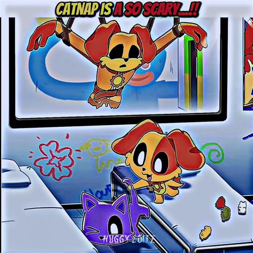 Catnap is so scary ☠️||poppyplaytime chapter 6 #edit #huggywuggy #prototype
