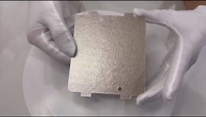 WB39X10034 & 262100100006 Microwave WaveGuide Mica Cover with 2 Pack Locking Button Rivet, Fit for General Electric (GE) Microwave, 3-7/8 x 4-1/4 Inches, Replaces AP4980541, AH3486812