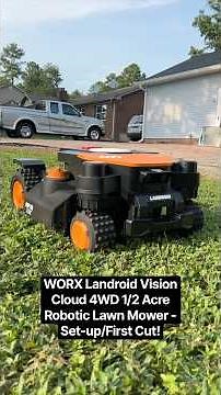 WORX Landroid Vision Cloud 4WD 1/2 Acre Robotic Lawn Mower - Set-up/First Cut!