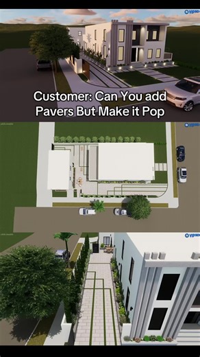 Yes Pavers are Beatuful & They Do Cost More Than Concrete, But You Can Never Put A Price On Peace Of Mind We Work With the Best In the Industry To Bring Paver Designs To Reality DM or Email for a Consultation #diy #backyard #fyp #pavers #frontyard