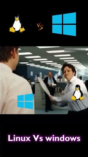 Linux vs windows #linux #windows