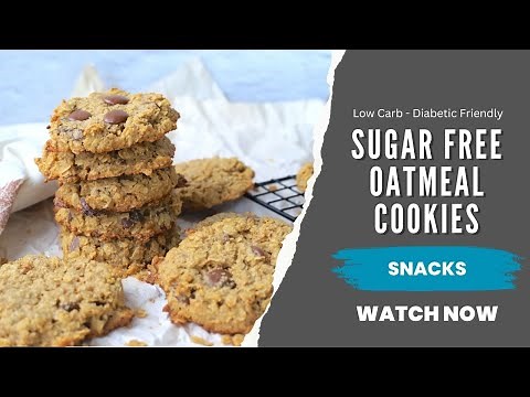 Sugar Free Oatmeal Cookies Recipe | Low Carb Recipe | Diabetic Oatmeal Cookies