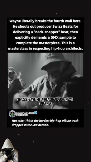 Lil Wayne breaks the 4th wall for DMX sample 🎤 #LilWayne #ProducerLife #SampleFlip #HipHopCulture
