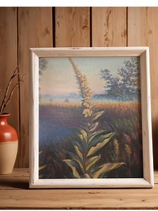 Mullein Flower Field Art Print | Saturated Summer Colors (digital Download) - Etsy