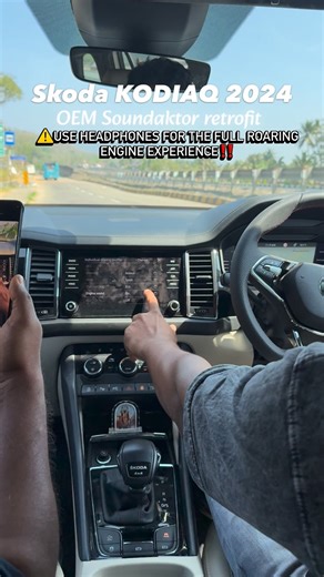 GermanDna on Instagram: "OEM Soundaktor retrofit done. Headphones recommended — feel the engine roar like never before. Škoda KODIAQ 2024 upgraded with OEM Soundaktor (Active Sound System) 🔊 Now the engine doesn’t just perform — it sounds the part too. We’ve professionally retrofitted the factory Skoda sound actuator, delivering a deep, sporty roaring engine note in Sport mode while keeping OEM refinement in Comfort & Normal modes. 🎧 Watch with headphones on to truly feel the roar. ✔ 100% OEM 