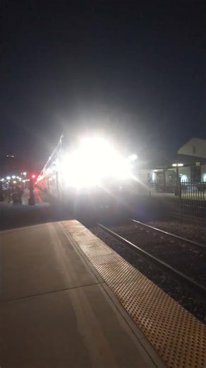 Reverse Set. Metrolink OC Line arriving into Orange towards Oceanside
