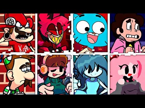 Day Out but Every Turn a Different Character Sings 🎶⚡ (FNF Mario Madness v2 )