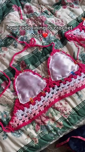 How to Add Lining to Crochet Tops Easily