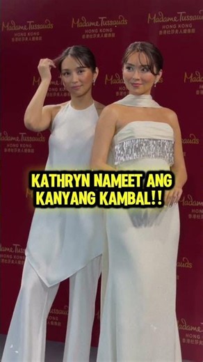 KATHRYN VS WAX FIGURE CAN YOU TELL THE DIFFERENCE? #kathrynbernardo #madametussaud