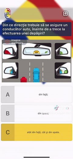 Direcții de asigurare pentru depășiri - Chestionare Auto DRPCIV