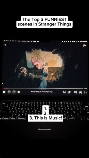 Nothing will ever beat Dustin and Suzie’s duet while everyone’s running for their lives 🤣 Stranger things Season 3 & 4 #moviereel #funnyreels | Missmoodyreader’s World