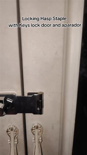 Secure Your Space with Locking Hasp Staple and Keys