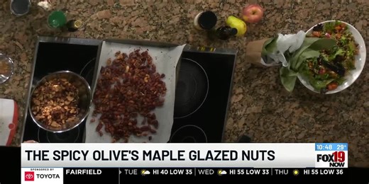 Maple glazed nuts from the Spicy Olive