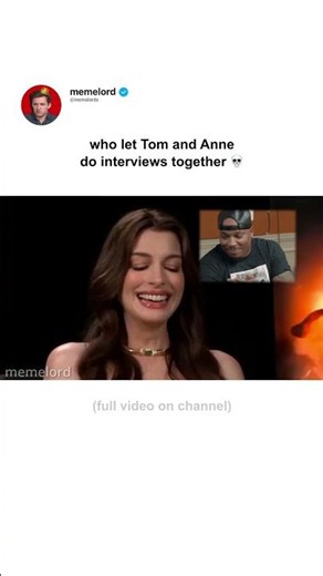 who let Tom and Anne do interviews together 💀 #shorts #tomholland #annehathaway #theodyssey