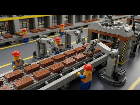 Inside a LEGO KitKat Factory: How It's Made (ASMR)