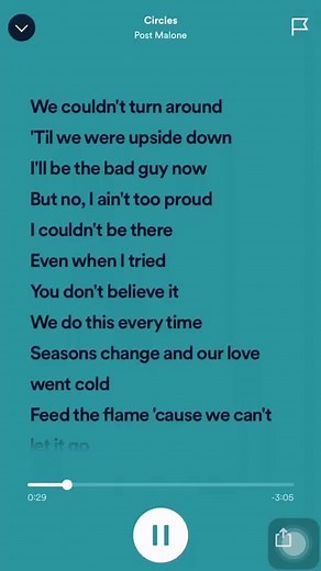 Post Malone Circles Lyrics Video