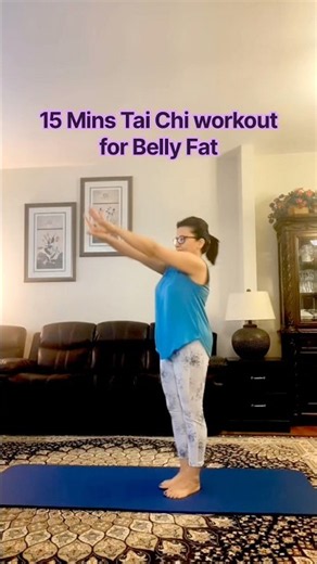 15 Mins Tai Chi workout for Belly Fat | workout for belly fat #taichi #forseniors #fyp