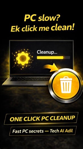 PC Slow😡 | Ek clean me cleanup | windows hidden trick | #shorts