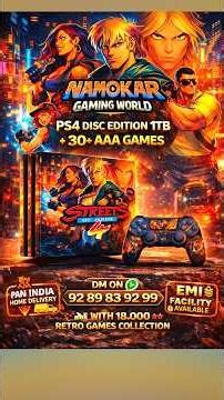 PS4 Jailbreak Disc Edition With 2 Controllers | 30+AAA Games & 18,000 Retro Games Collection