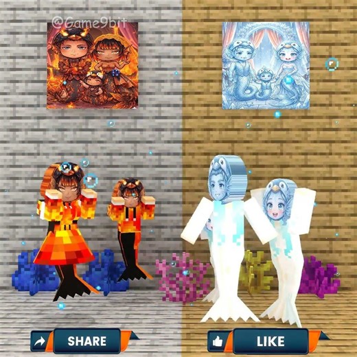 Do you choose the Mermaid Family Gugugaga: Fire or Ice?
