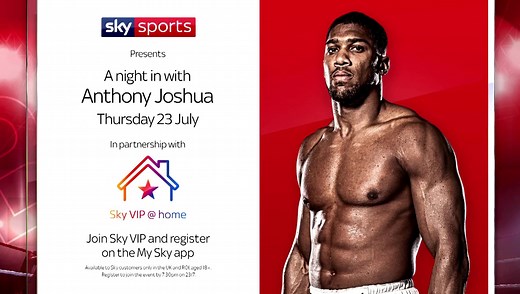 124K views · 8.3K reactions | I’ll be doing an exclusive fan Q&A for #SkyVIP customers. Open and honest! Sign up on the My Sky app before the 23rd July to get involved. https://mysky.page.link/app Ts & Cs can be found on the app  Sky Sports Boxing | Anthony Joshua | Facebook
