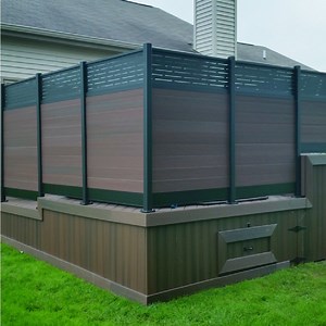 [Hot Item] Outdoor Fireproof Co-Extrusion Slatted WPC Composite Wall Cladding WPC Fence Gate