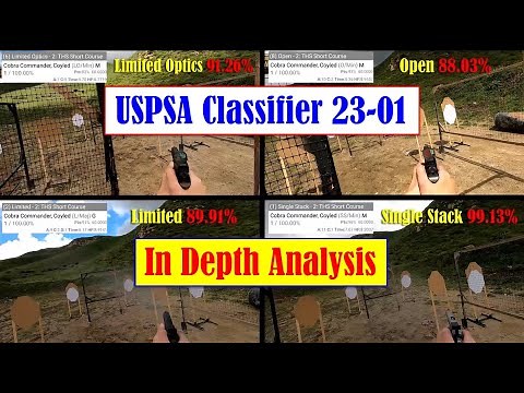 In Depth Analysis USPSA Classifier 23-01 "THS Short Course" Consistency across divisions #classifier